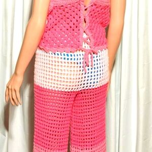Crochet pant set handmade